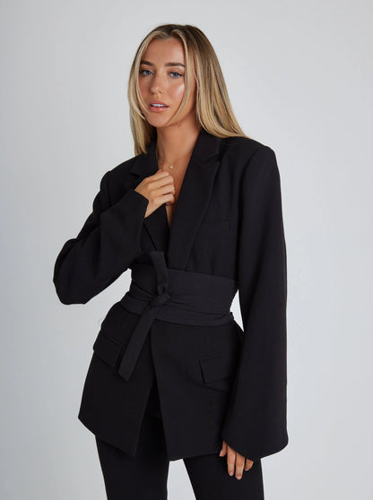 Maddy | Belted Blazer